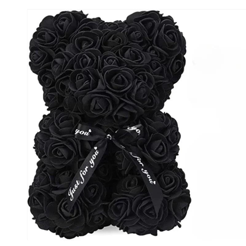 Artificial Rose Teddy Bear Gift For Mom And Home Decor